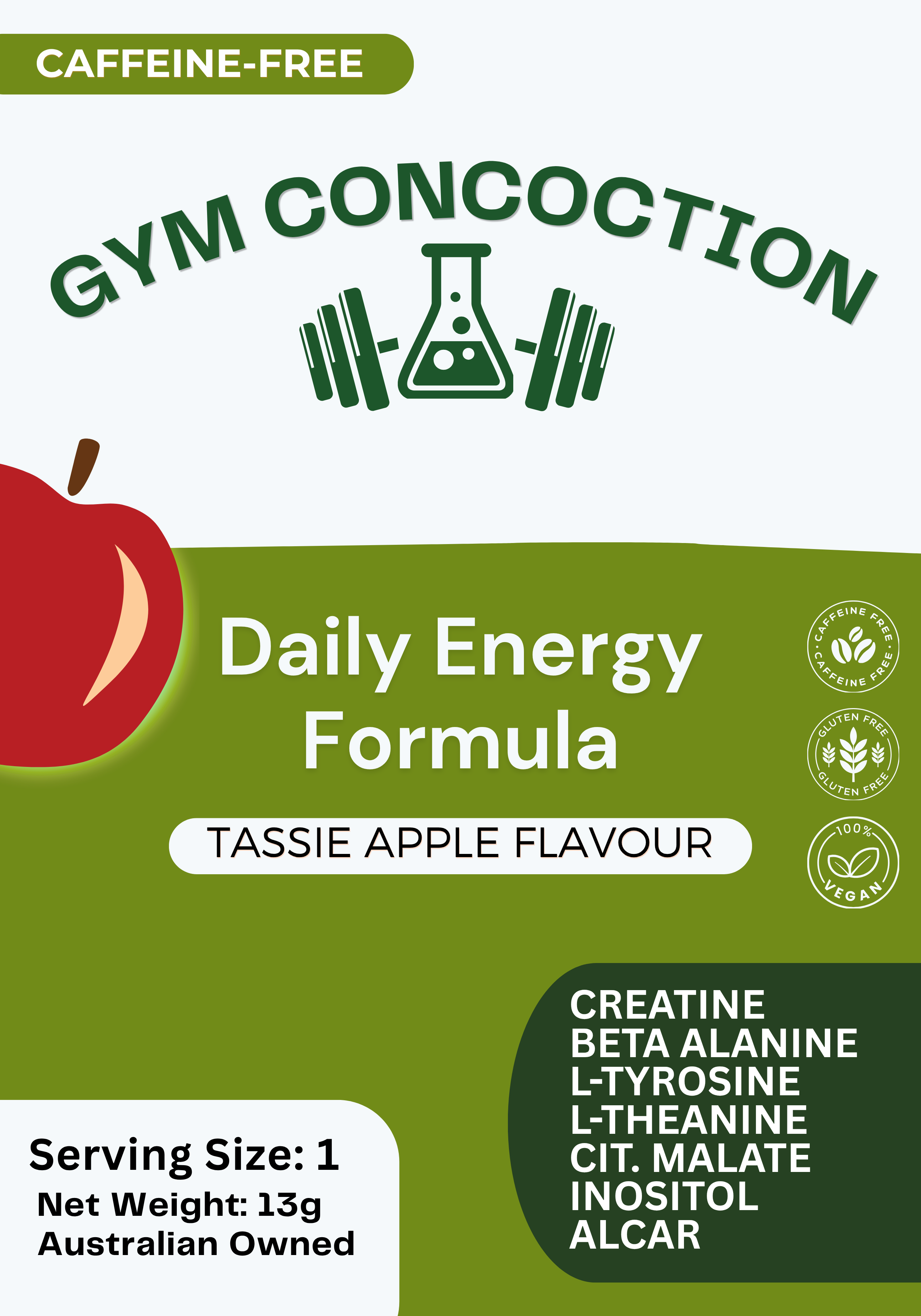 COMING SOON: Daily Energy Formula - TAS Apple Flavour (Travel Sachet)