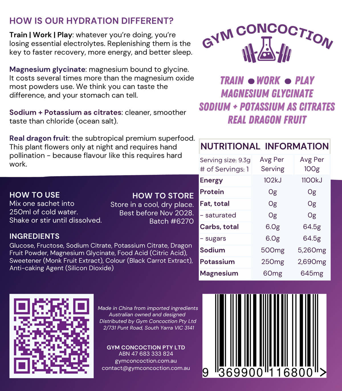 Daily Hydration Formula - Dragon Fruit