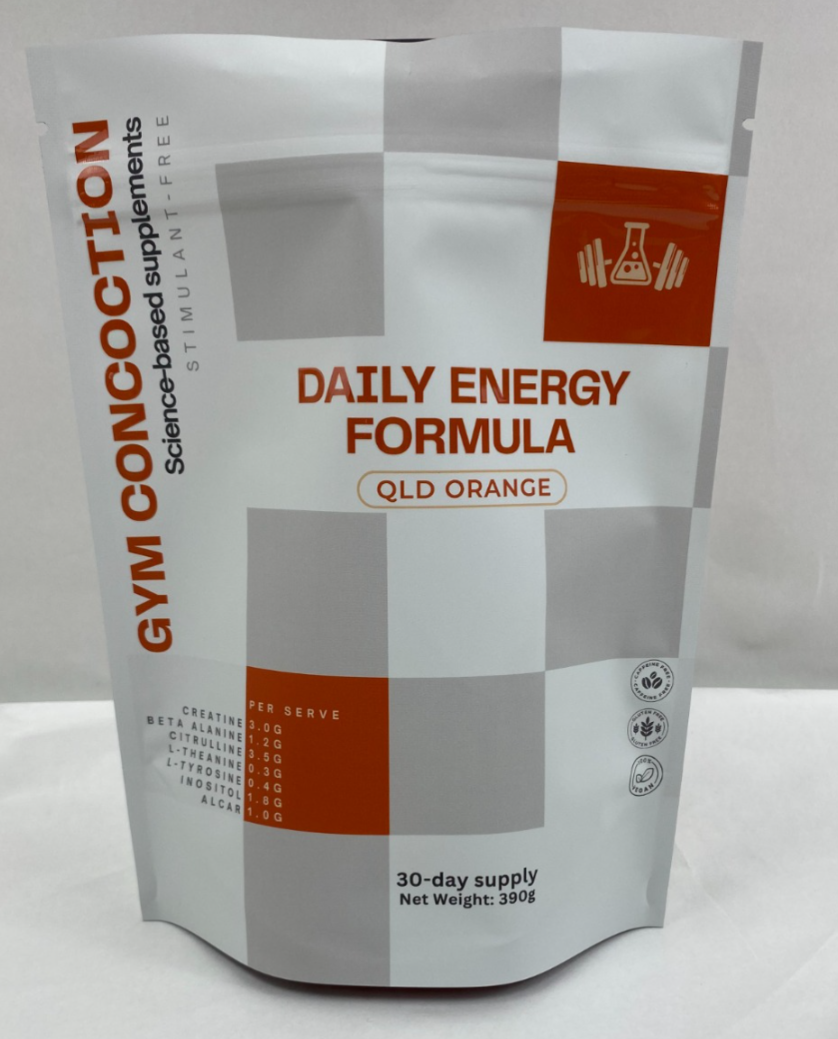 COMING SOON: Daily Energy Formula - QLD Orange Flavour (30 Serve Pouch)